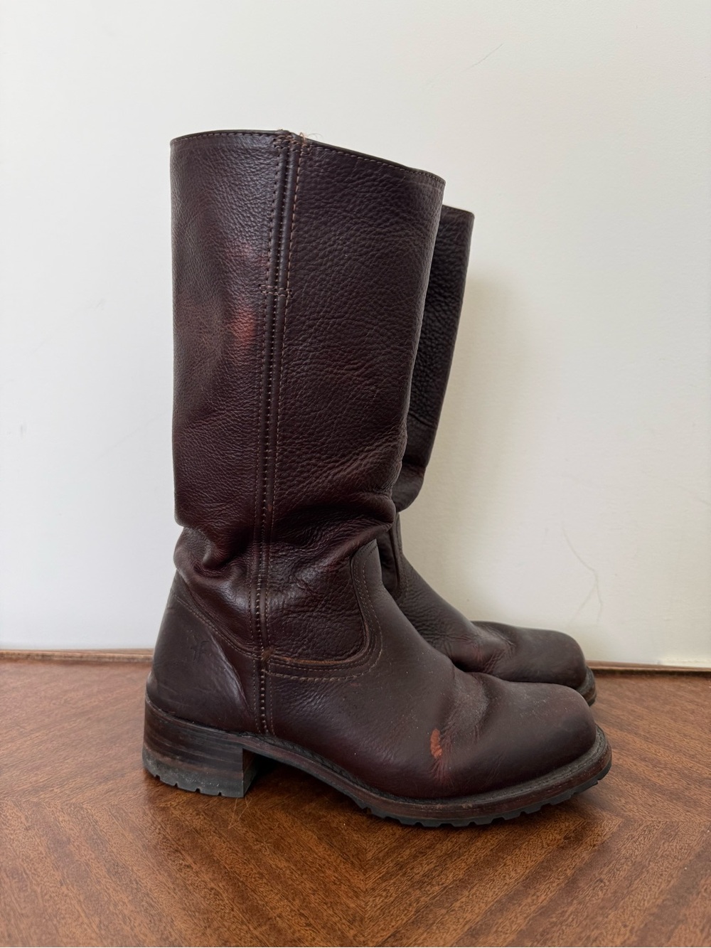 Vintage Frye Leather Campus Boots - Women's Size 10 M